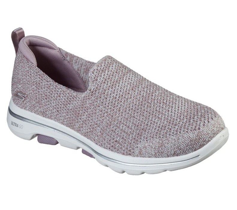 Skechers Gowalk 5 - Wonderful - Womens Slip On Shoes Light Purple [AU-OP6881]